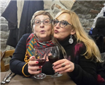 con donatella scambio occhiali