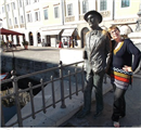 io e James Joyce a Trieste - settembre 2013
