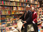 In vespa con Giuseppe Lupo - libreria Ubik Potenza - inverno 2017 presentazione "gli anni del nostro incanto"