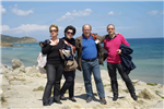 quartetto sulla spiaggia di Chia (CA) maggio 2012