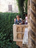 Verona - Sul balcone di Giulietta - Settembre 2007